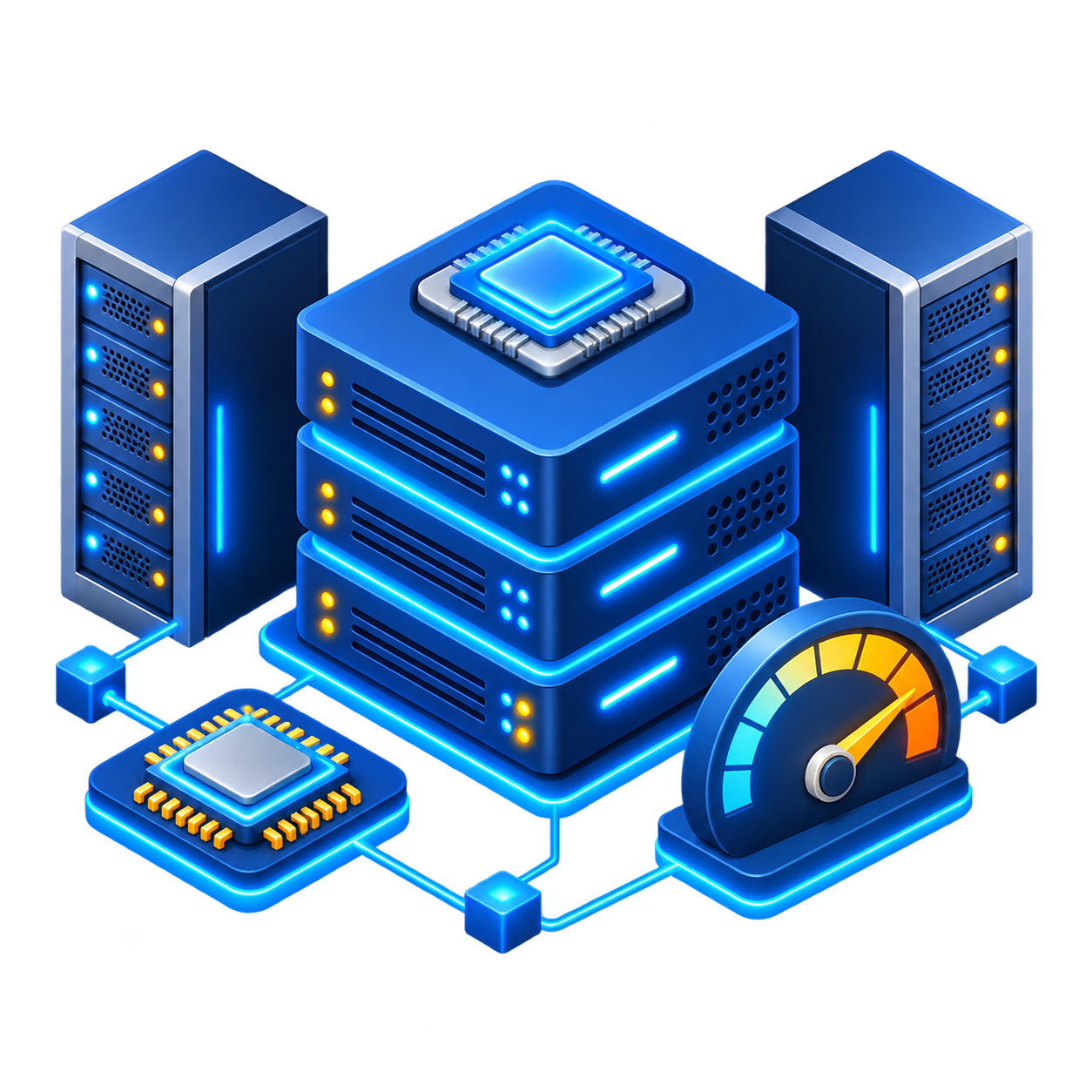 Business hosting illustration